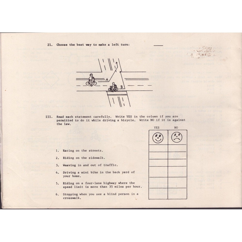 Vintage 1973 Bicycle Safety II Laws and Rules Booklet American Youth Council - Picture 2 of 2